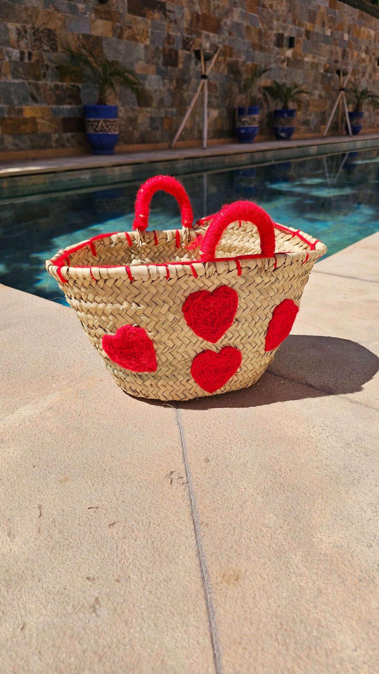 Mini panier "coeurs"