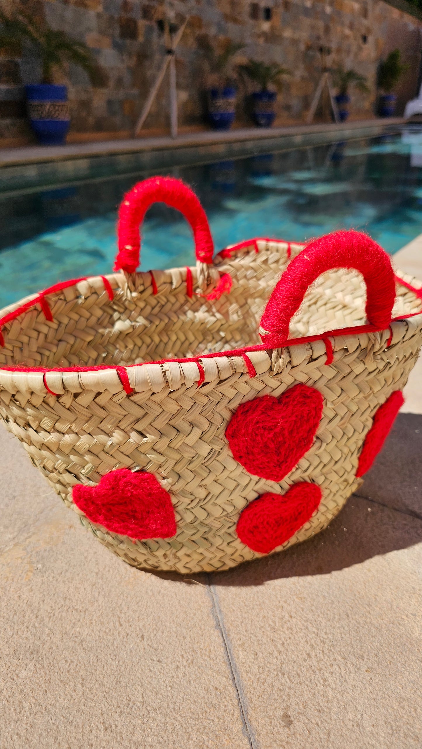 Mini panier "coeurs"