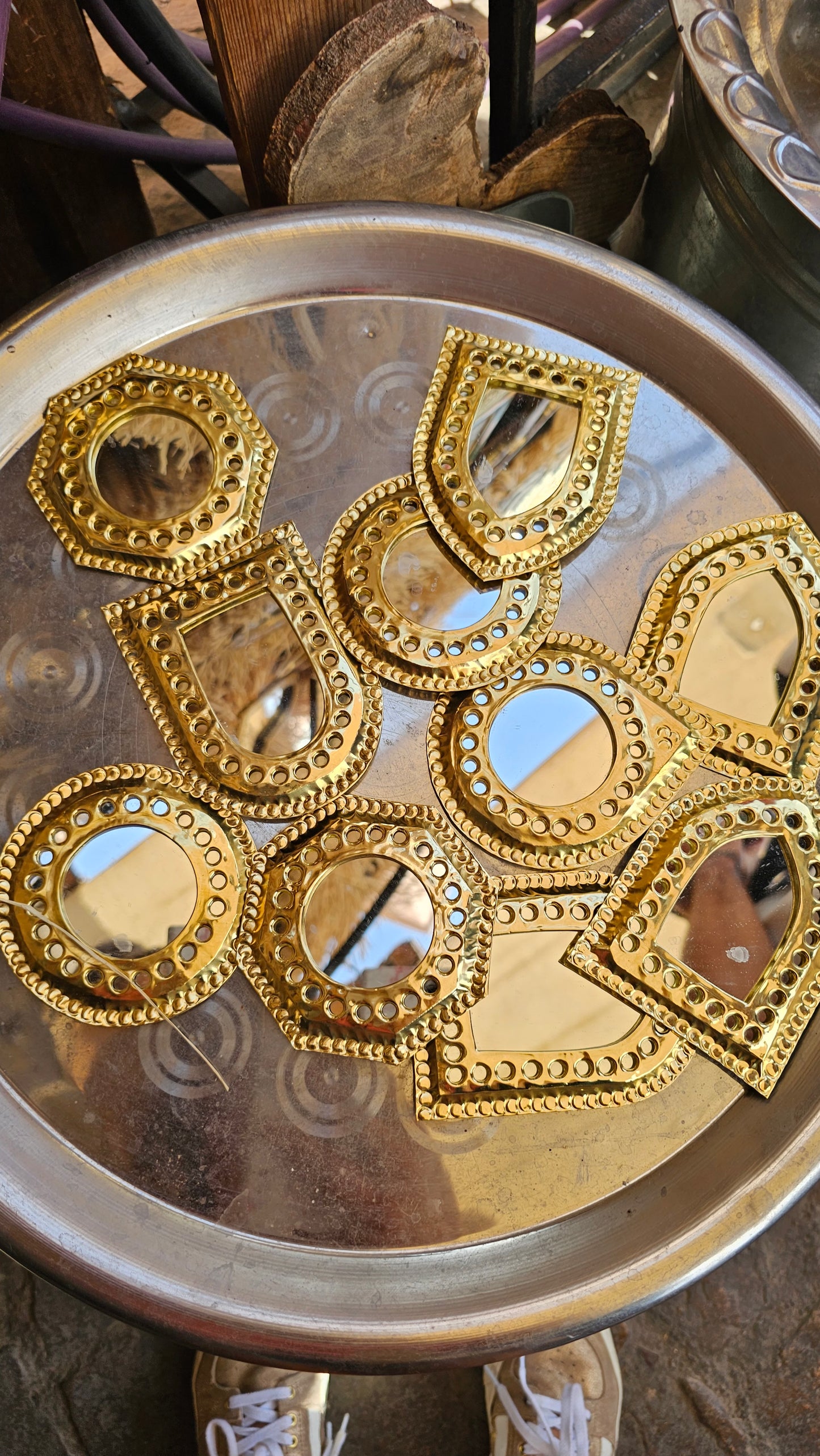 Mini miroirs dorés