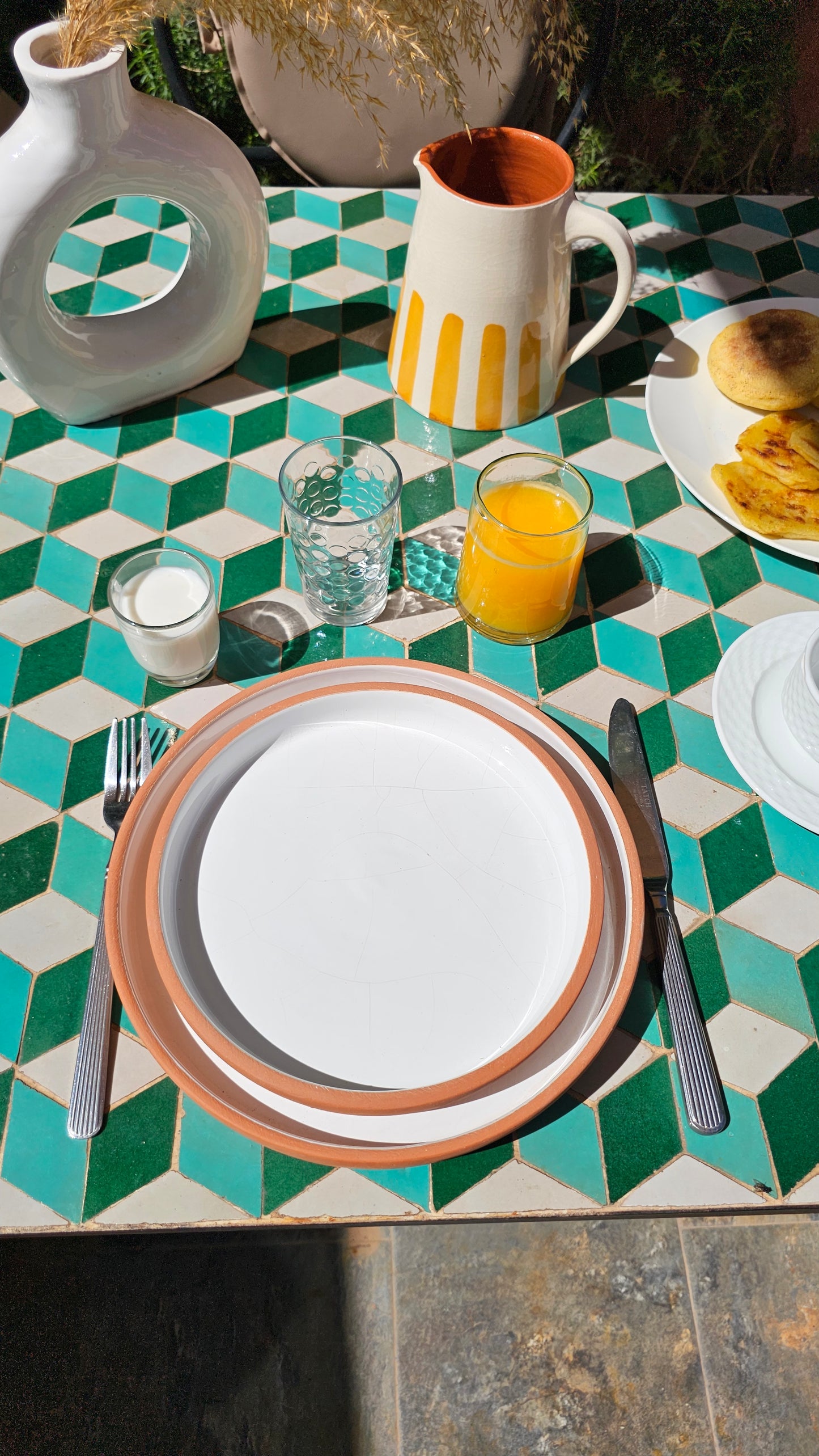 Assiettes blanches