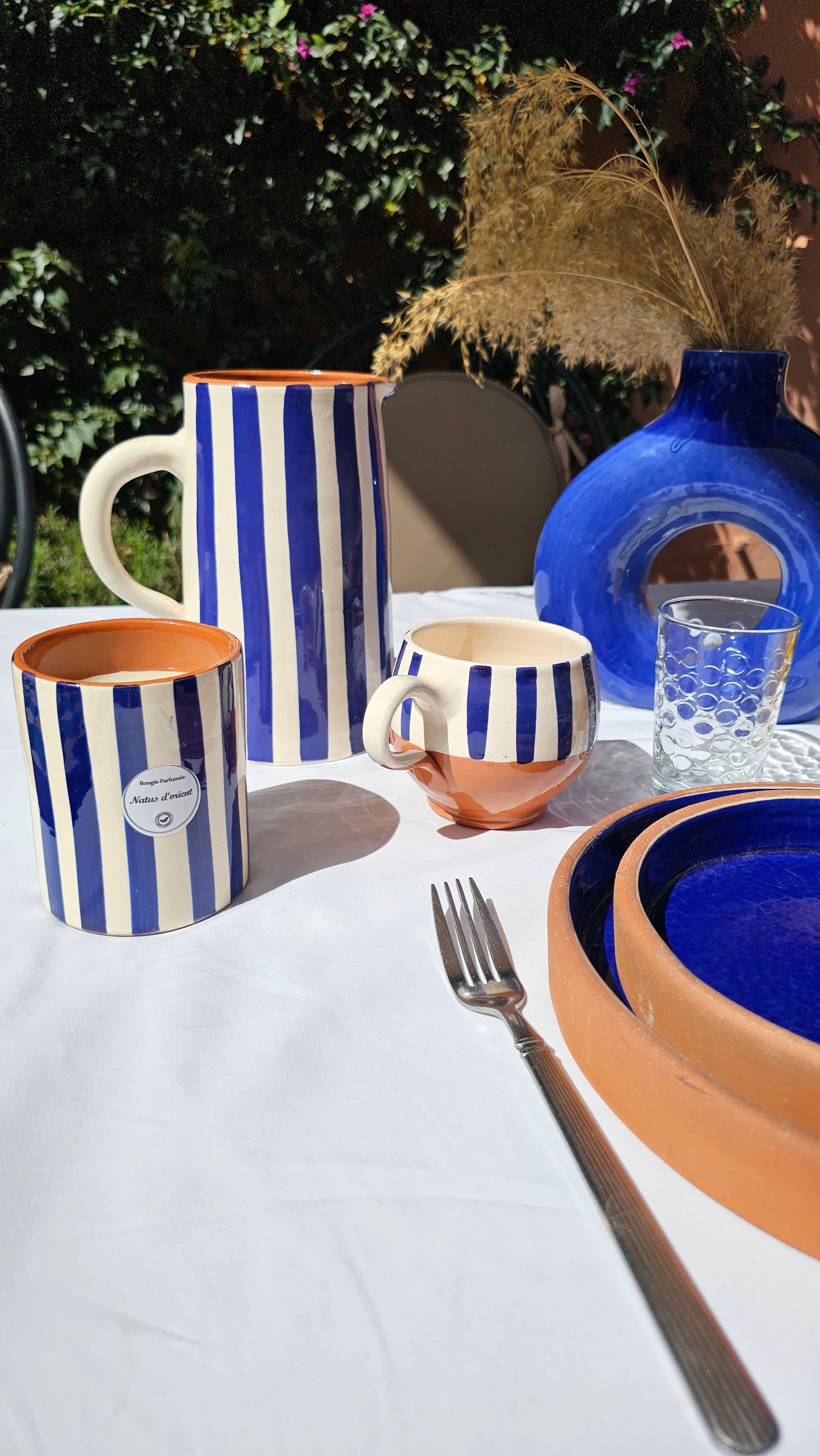 Tasse à rayures