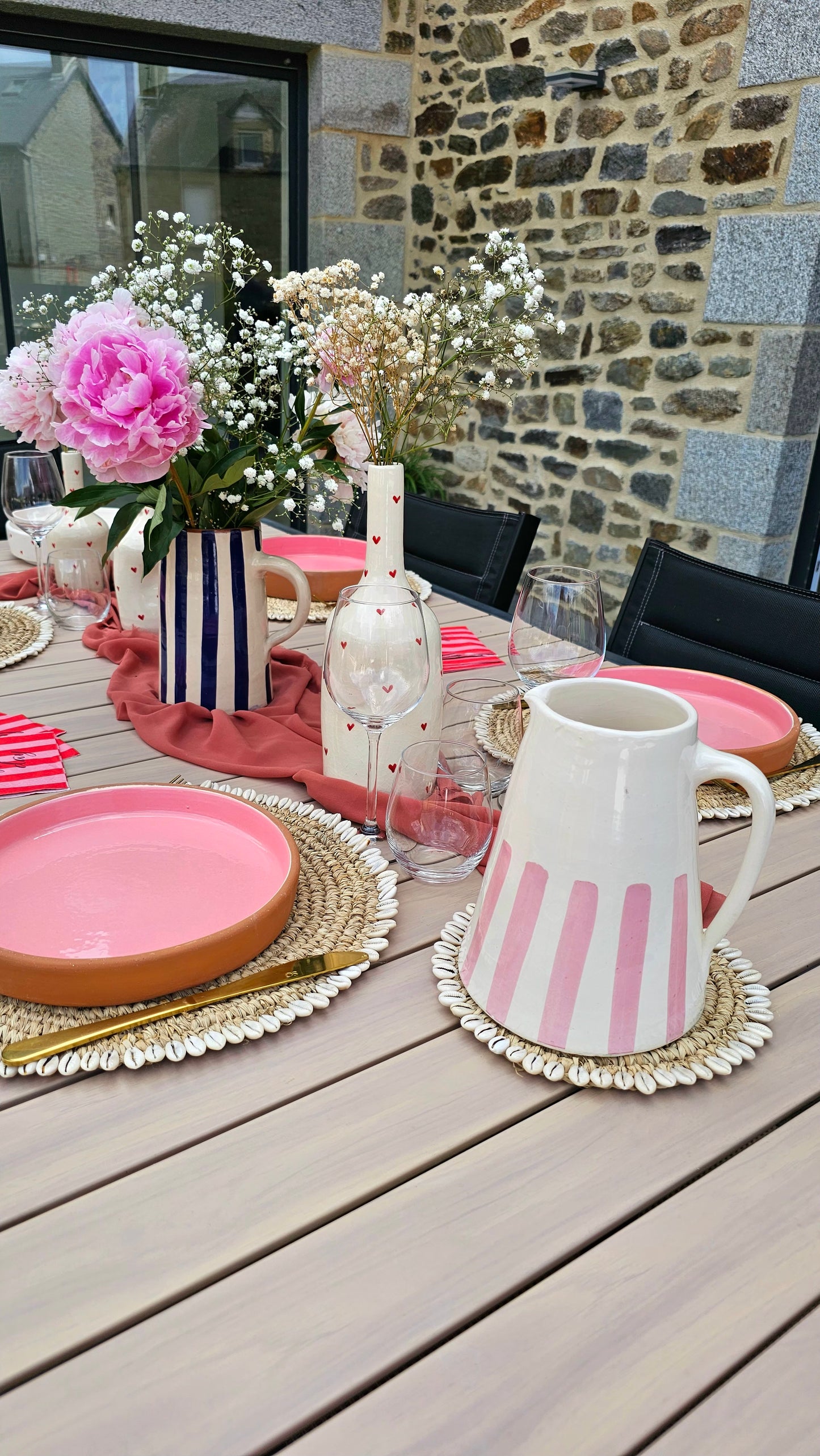 Pichet à rayures