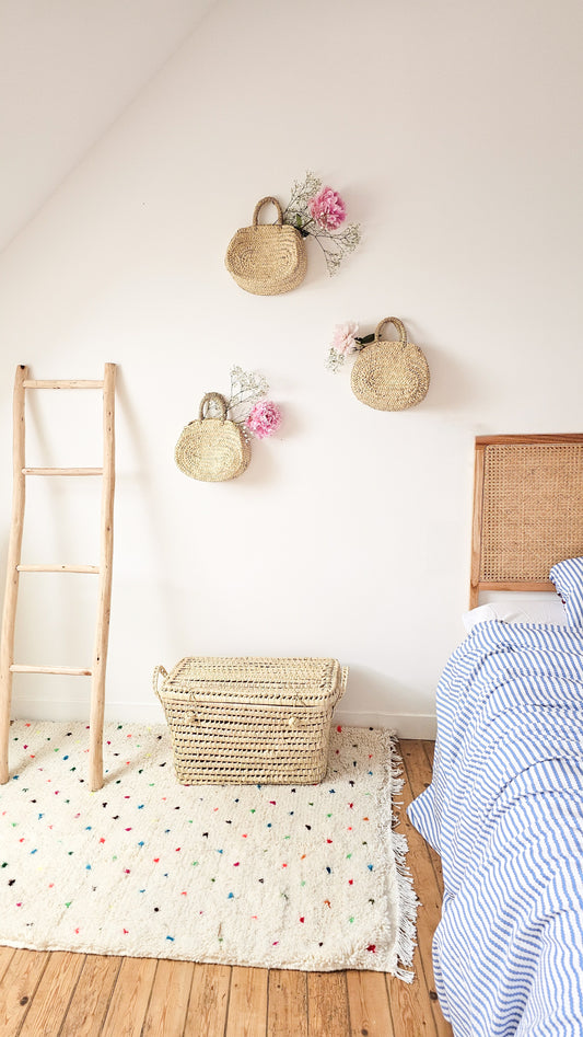 Panier tressé décoratif