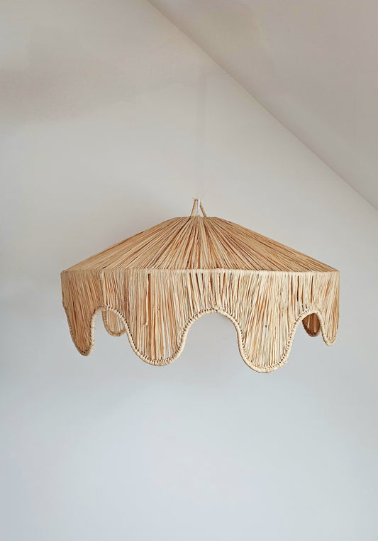 Suspension en raphia naturel
